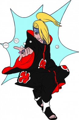 Футболка преміум чоловіча FATLINE Deidara art 2