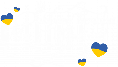 Женская майка Добрый вечер, мы с Украины каллиграфия 2