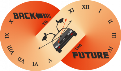 Жіноча футболка Назад у майбутнє Поза часом 2