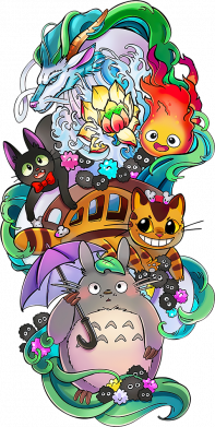 Блокнот двухцветный Ghibli Animation Art 2