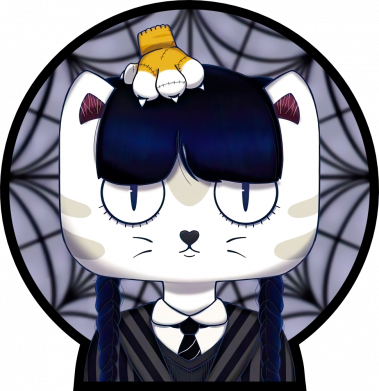 Шапка Wednesday Cat Art 2