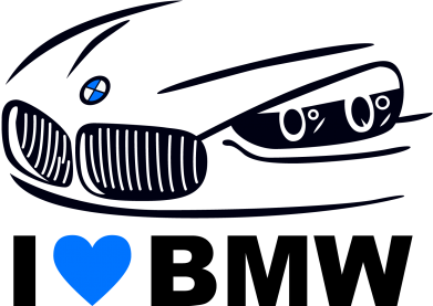 Принт Детская футболка I love BMW 2, Фото № 2 - FATLINE