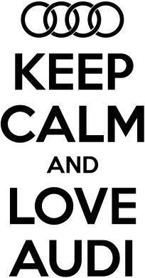 Кружка з блискітами 320 мл Keep Calm and Love Audi 2