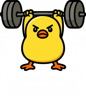 Футболка преміум чоловіча FATLINE Мемний принт з качкою-бодібілдером 2