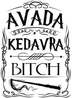 Принт Коврик для мыши Avada Kedavra Bitch, Фото № 1 - FatLine