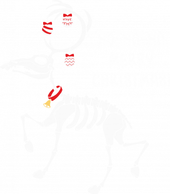 Принт Чоловіча футболка Stedman Christmas Deer skeleton, Фото № 2 - FATLINE