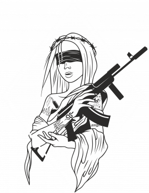 Футболка преміум чоловіча FATLINE Українська Феміда 2