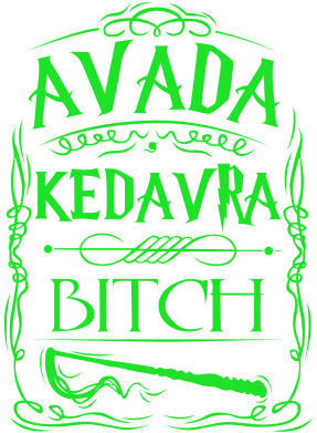 Женская футболка Avada Kedavra Bitch 2