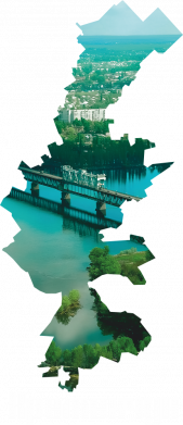 Женская футболка Кременчуг карта 2