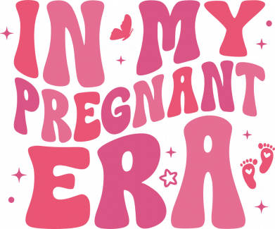 Принт Женская футболка In my pregnant era, Фото № 2 - FATLINE