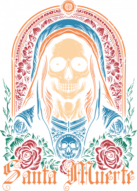 Принт Чоловіча футболка Stedman Santa Muerte, Фото № 2 - FATLINE