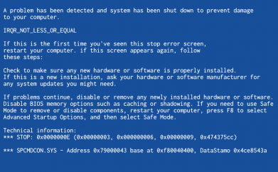 Кружка 320ml Blue screen 2