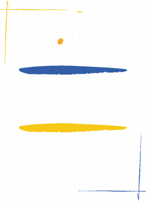 Блокнот двухцветный Born to be Brave 2