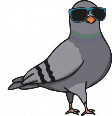 Принт Футболка для собаки Голуб "Сери на все", Фото № 2 - FATLINE