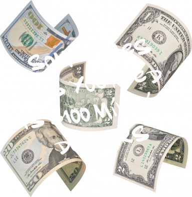 Принт Бутылка металлическая Jumbo All You Need Is Money, Фото № 2 - FATLINE