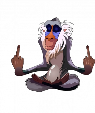 Женская футболка Let that shit go Rafiki 2