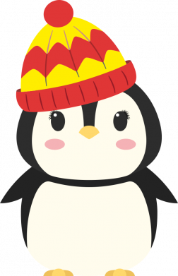 Кружка 320ml Cute penguin in a hat 2