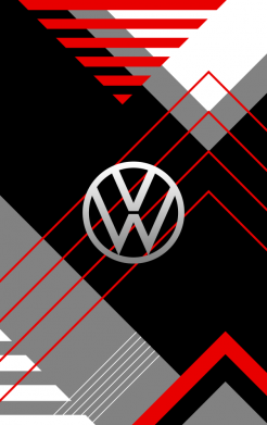 Принт Чехол для Xiaomi Redmi 12 Volkswagen logo and abstraction, Фото № 2 - FATLINE
