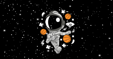 3D пенал Astronaut and basketballs 2