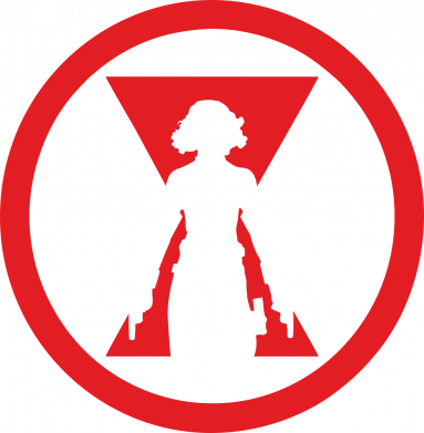 Женская стрейчевая футболка Black Widow logo 2