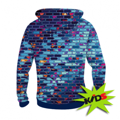 Дитяча 3D худі Marshmello logo and color background 2