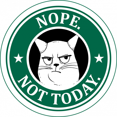 Принт Футболка оверсайз FATLINE Nope not today, Фото № 2 - FATLINE