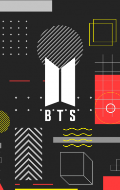 Флаг BTS and geometric 2