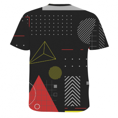 Мужская 3D футболка BTS and geometric 2