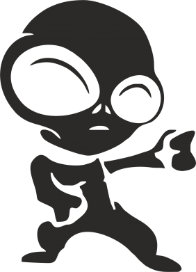 Наклейка Инопланетянин 2