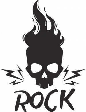 Принт Пляшка металева Dynamic Рок череп, Фото № 2 - FATLINE