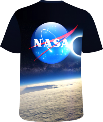 Мужская 3D футболка NASA 2
