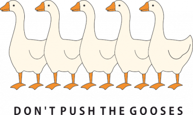 Принт Блокнот А5 Don't push the gooses!, Фото № 2 - FATLINE