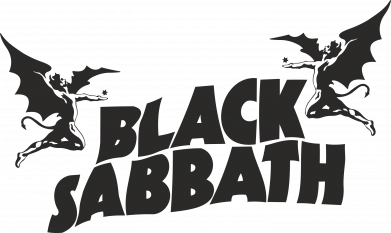 Флажок настольный Black Sabbath logo 2