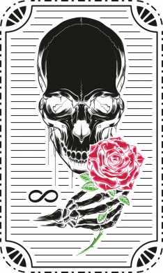 Чехол из раздела Skeletons Череп и роза для Xiaomi 11T 2