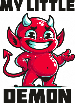 Шеврон круглый мой маленький демон 2
