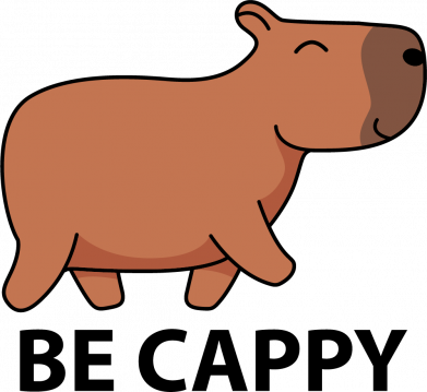 Мужская футболка Stedman Капибара. Be Cappy 2