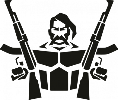 Термокружка Козак с автоматами. Киборг 2