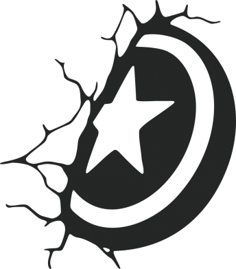 Рулетка-брелок Captain America shield 2