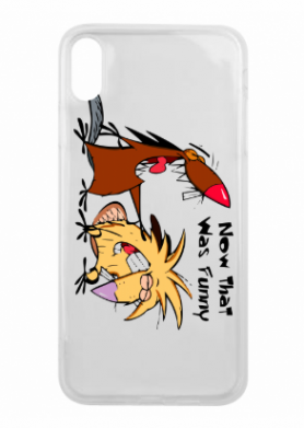 Принт  Чехол прозрачный для iPhone Xs Max Бобры смеются (РАСПРОДАЖА), Фото № 1 - FATLINE