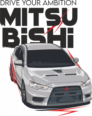 Кружка 320ml Mitsubishi Drive your ambition 2