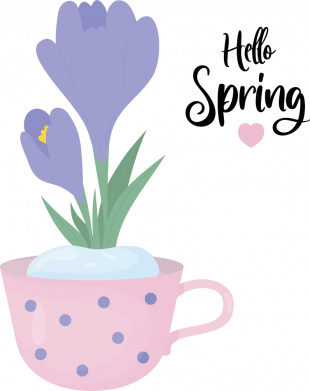 hello spring . Букет весняних крокусів