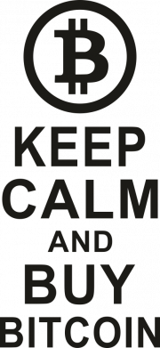 Принт Коврик для мыши Keep calm and by bitcoin, Фото № 2 - FATLINE