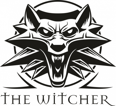Принт Наклейка The witcher wolf, Фото № 2 - FATLINE