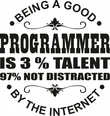 Кружка 320ml 3% talent 97% not distracted 2