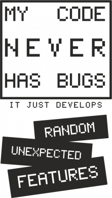 Рулетка-брелок My code never has bugs 2