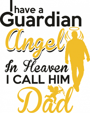 Принт Шеврон закруглений прямокутний I have a guardian angel, Фото № 2 - FATLINE