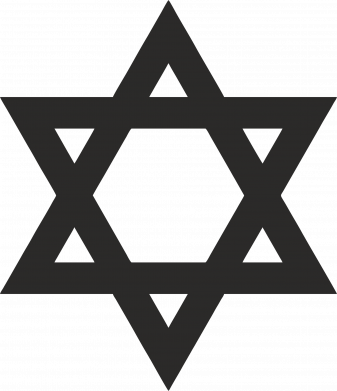 Кружка двоколірна 180ml Зірка Давіда 2