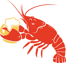 Кружка с ручкой в виде сердца Рак пьет пиво 2