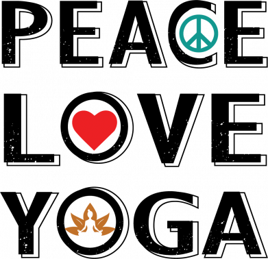 Кружка 180ml Peace love yoga 2