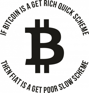 Принт Слюнявчик bitcoin get rich quick scheme, Фото № 2 - FATLINE